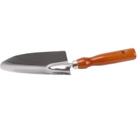 Совок посадочный GRINDA 8-421111 широкий из нержавеющей стали, деревянная ручка, 290 мм 8-421111_z01