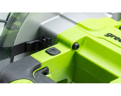 Пила торцовочная аккумуляторная GREENWORKS GD24MS216 24V, б/щ, 4800 об/мин, АКБ 5Ач и ЗУ 1501707UG