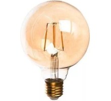 Лампа светодиодная GAUSS G95 filament 6w 620lm 2400к е27 golden диммируемая led [105802006-D]