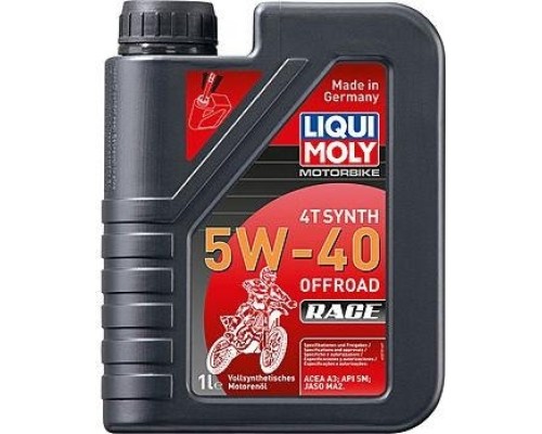 Масло для мотоциклов LIQUI-MOLY SAE 5W40 Motorbike 4T Synth Offroad Rac 1 л 3018 синтетическое [3018]