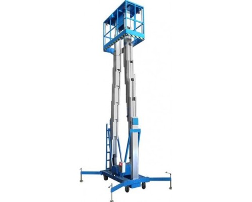 Подъемник двухмачтовый телескопический PROLIFT GTWY 12-200 AC 220 В, (12 м/200 кг) [GTWY12-200 AC]