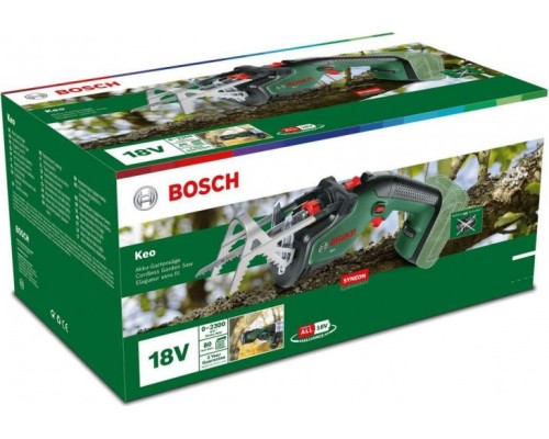 Пила сабельная аккумуляторная BOSCH Кео 18 Li без АКБ и ЗУ [0600861A01]
