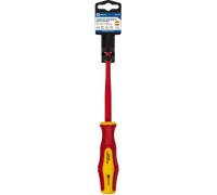 Отвертка диэлектрическая шлицевая КОБАЛЬТ 646-447 ultra grip sl 4,0х100 мм cr-v, двухкомпонентная ру
