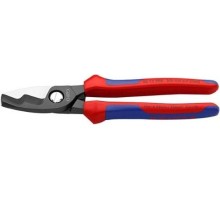 Тросорез KNIPEX 9512200SB 200 мм с двойными режущими кромками, черный KN-9512200SB