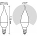 Лампа светодиодная GAUSS Свеча на ветру 9.5w 950lm 4100k e14 led [104101210]