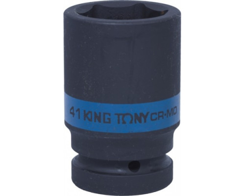 Ударная головка шестигранная глубокая 1" KING TONY 843541M 41 мм