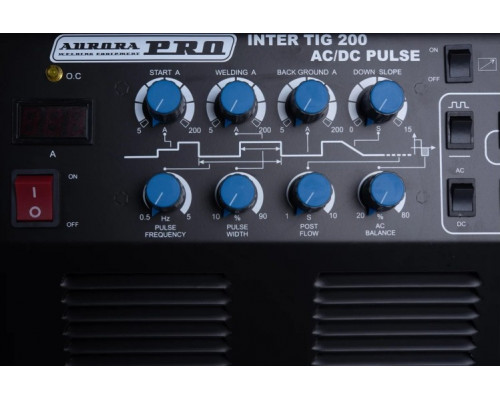 Аппарат аргонно-дуговой сварки Aurora Inter TIG 200 AC/DC Pulse