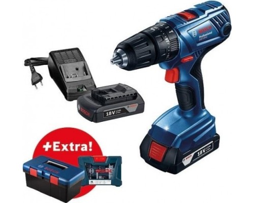 Аккумуляторный шуруповерт BOSCH GSB 180-LI ударная [06019F8323] 2х2,0 Ач