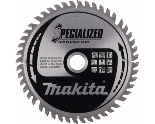 Пильный диск по дереву MAKITA 165х20х1,25х48 (для dsp600) [B-56708]