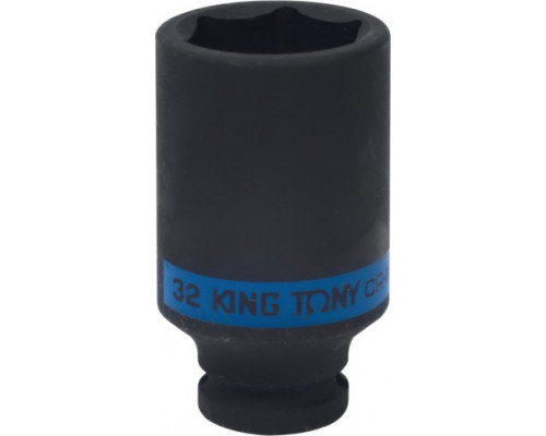 Ударная головка шестигранная глубокая 1/2" KING TONY 443532М 32 мм