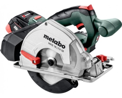 Пила циркулярная аккумуляторная METABO MKS 18 LTX 58 2х5,5 LiHD по металлу [600771700]