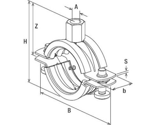 Хомут FISCHER 20 - 24 (1/2