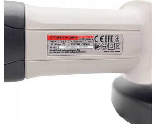 Угловая шлифмашина сетевая Crown CT13571-125R