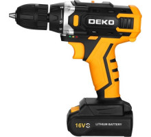 Дрель-шуруповерт аккумуляторная DEKO Sharker 16V + набор 63 инструмента для дома 083-1041