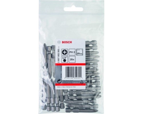 Бита для заворачивания BOSCH РH2х50 мм Extra Hart [2607002503]