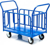 Тележка платформенная СТЕЛЛА-ТЕХНИК КПО-500Т-200 с бортами, 800х1200мм КПО-500Т-200-И