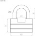 Замок навесной НОРА-М ЗН-401 