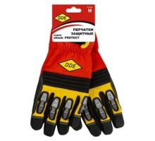 Перчатки кожаные комбинированные DDE 648-489 shock-PROTECT, кожа/спандекс, M