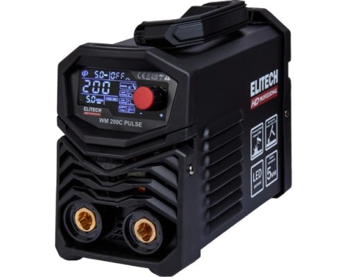 Сварочный инвертор ELITECH WM 200C PULSE HD 204467 Сварочный инвертор ELITECH WM 200C PULSE HD 204467