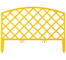 Забор садовый GRINDA ПЛЕТЕНЬ декоративный 24x320см, желтый [422207-Y]