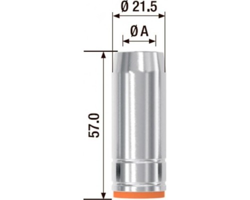 Газовое сопло FUBAG FB 250 FB250.N.18.0 (5 шт.) [FB250.N.18.0]