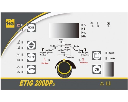 Аппарат аргонно-дуговой сварки HUGONG ETIG 200DP III [029637]