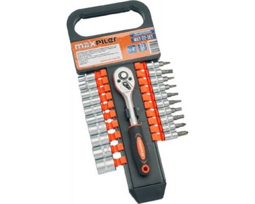 Набор инструментов MAXPILER MXT-22-SET, 21 предмет, 1/4 дюйма