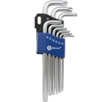 Набор ключей TORX Кобальт 020405-09 угловых удлиненных tamper (9 шт.)