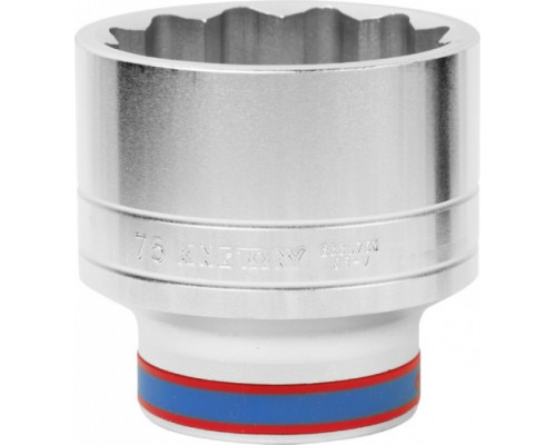 Головка двенадцатигранная с посадкой 1" KING TONY 833075M 75 мм