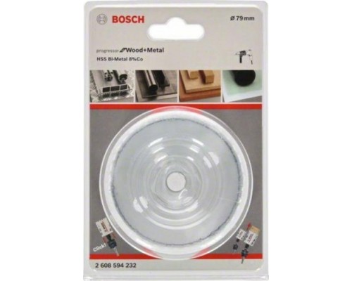 Коронка биметаллическая BOSCH PROGRESSOR for Wood&Metal 79 мм [2608594232]