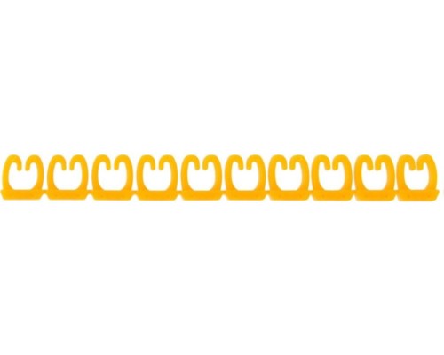 Маркер REXANT MR-55, 12-6062 кабельный (клипса), ? 4...6 мм, цифры 0-9, 10 цвет [12-6062]