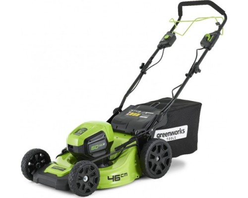 Газонокосилка аккумуляторная GREENWORKS GD60LM46SP бесщеточная, самоходная, без АКБ и ЗУ (2502907) [2502907]