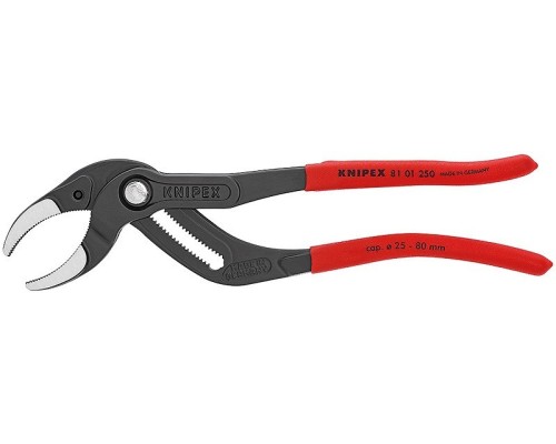 Клещи переставные KNIPEX KN-8101250SB трубные, зев 25-80 мм