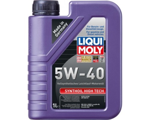 Масло моторное LIQUI-MOLY SAE 5W40 Synthoil High Tech 1 л 1924 синтетическое [1924]