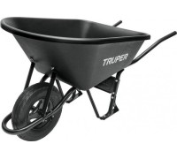 Тачка строительная TRUPER CAT-60PL пластиковое корыто 11777