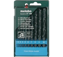 Набор сверл по металлу METABO HSS-R 10 шт. (1-10 мм) 627158000 627158000