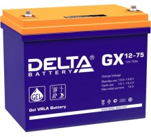 Аккумулятор Delta GX 12-75 (GEL)