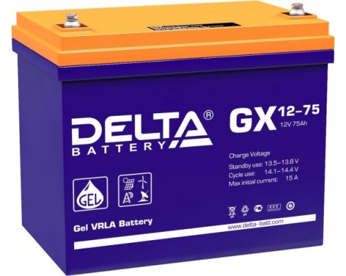 Аккумулятор DELTA GX 12-75 (GEL)