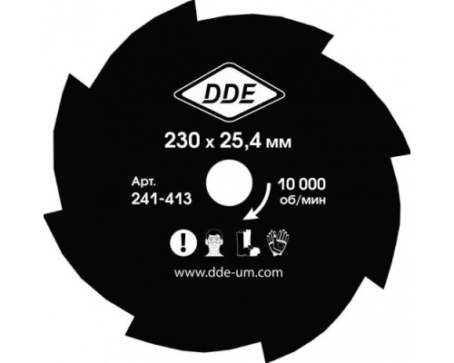 Нож для триммера DDE GRASS CUT (230х25,4/20 мм; 8 зубьев) [241-413]