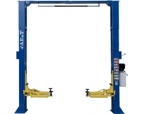 Подъемник автомобильный AE&T S4D-2 2-хстоечный 4 т (с верхней элек. синхрониз.) 220В [S4D-2 (220)]