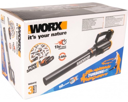 Воздуходувка аккумуляторная WORX AIR TURBINE WG547E [WG547E]