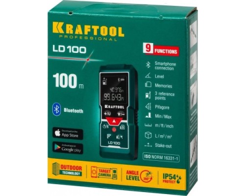 Лазерный дальномер KRAFTOOL LD-100 [34765]