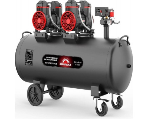 Компрессор поршневой безмасляный малошумный SUNREKA GFC510/120DS 216117