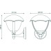 Светильник садово-парковый GAUSS Aura на стену вверх 188*210*238mm, 1xe27 [GD027]