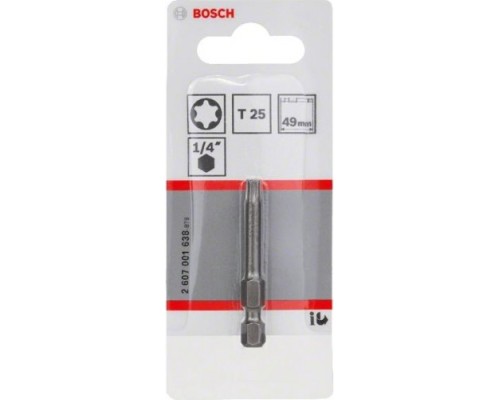 Бита для заворачивания BOSCH Extra Hard 49 мм T25 [2607001638]