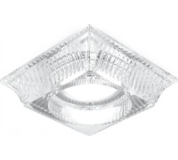 Потолочный светодиодный светильник GAUSS CR053 glass кристалл/хром, gu5.3