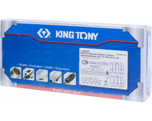 Набор головок 3/8" KING TONY 3027SR, 26 предметов