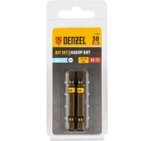 Набор бит Denzel SL5,0х50 сталь s2, шестигранный профиль, 2 шт. 11658