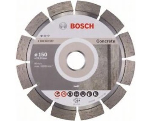 Алмазный диск для резки бетона BOSCH 150х22.2 мм Expert for Concrete [2608602557]