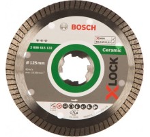 Алмазный диск для резки гранита BOSCH 125x22,23 X-LOCK Best for Ceramic Extraclean Turbo Best for Ceramic Extraclean Turbo 2608615132